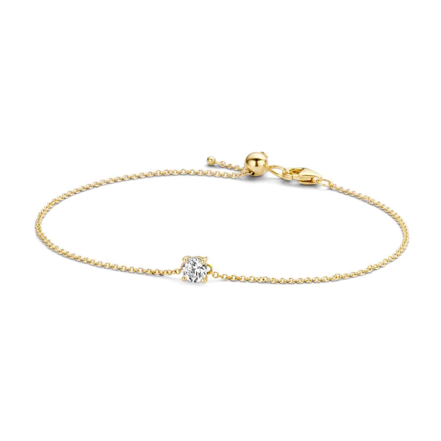 Armband Luce 585er Gelbgold mit Zirkonia