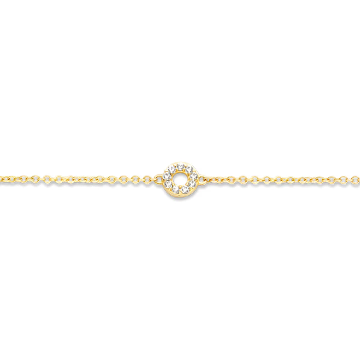 etailansicht GIORO CALISTA Armband 585 Gelbgold mit Pavé Zirkonia