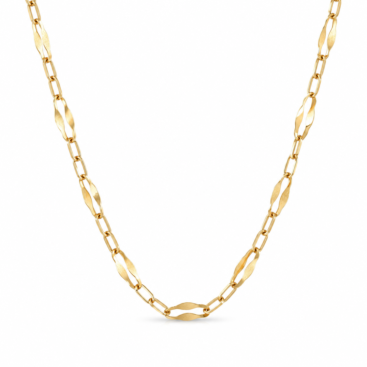 Novella – Halskette aus 585 Gelbgold, 50 cm
