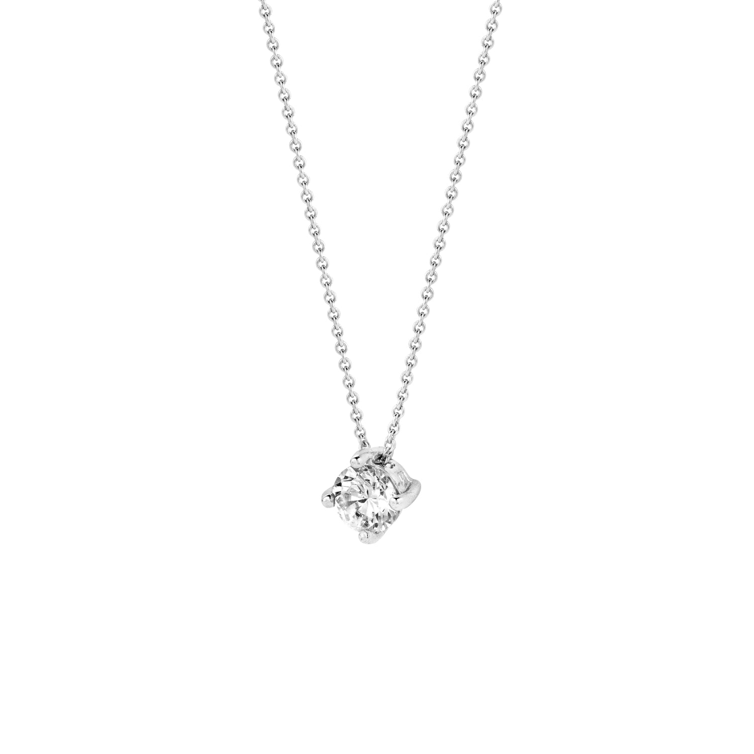 Velina – Halskette aus 585er Weißgold mit Zirkonia-Anhänger
