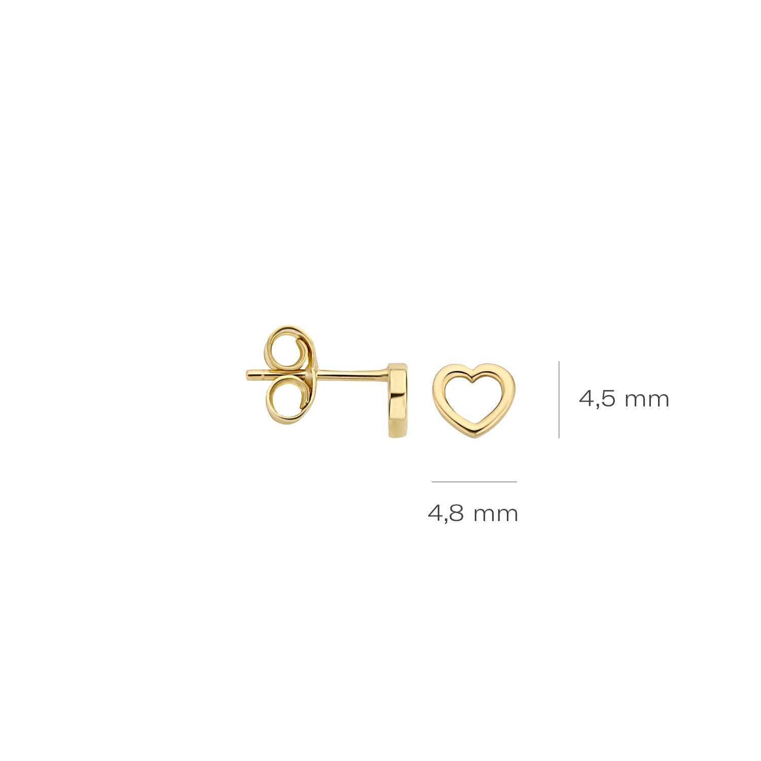 Ohrstecker Liora – Herz-Ohrringe aus 585 Gold