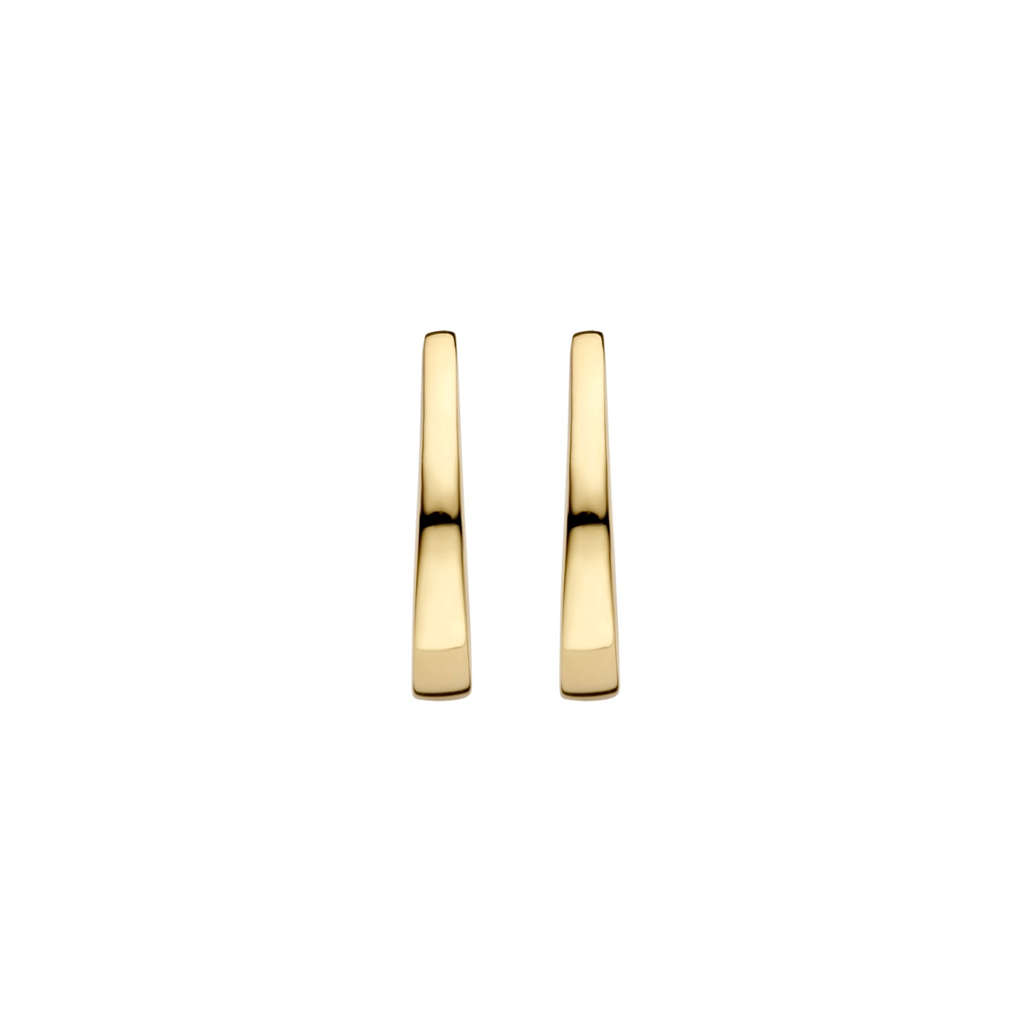 Ovalia – Ovale Creolen aus 585 Gelbgold