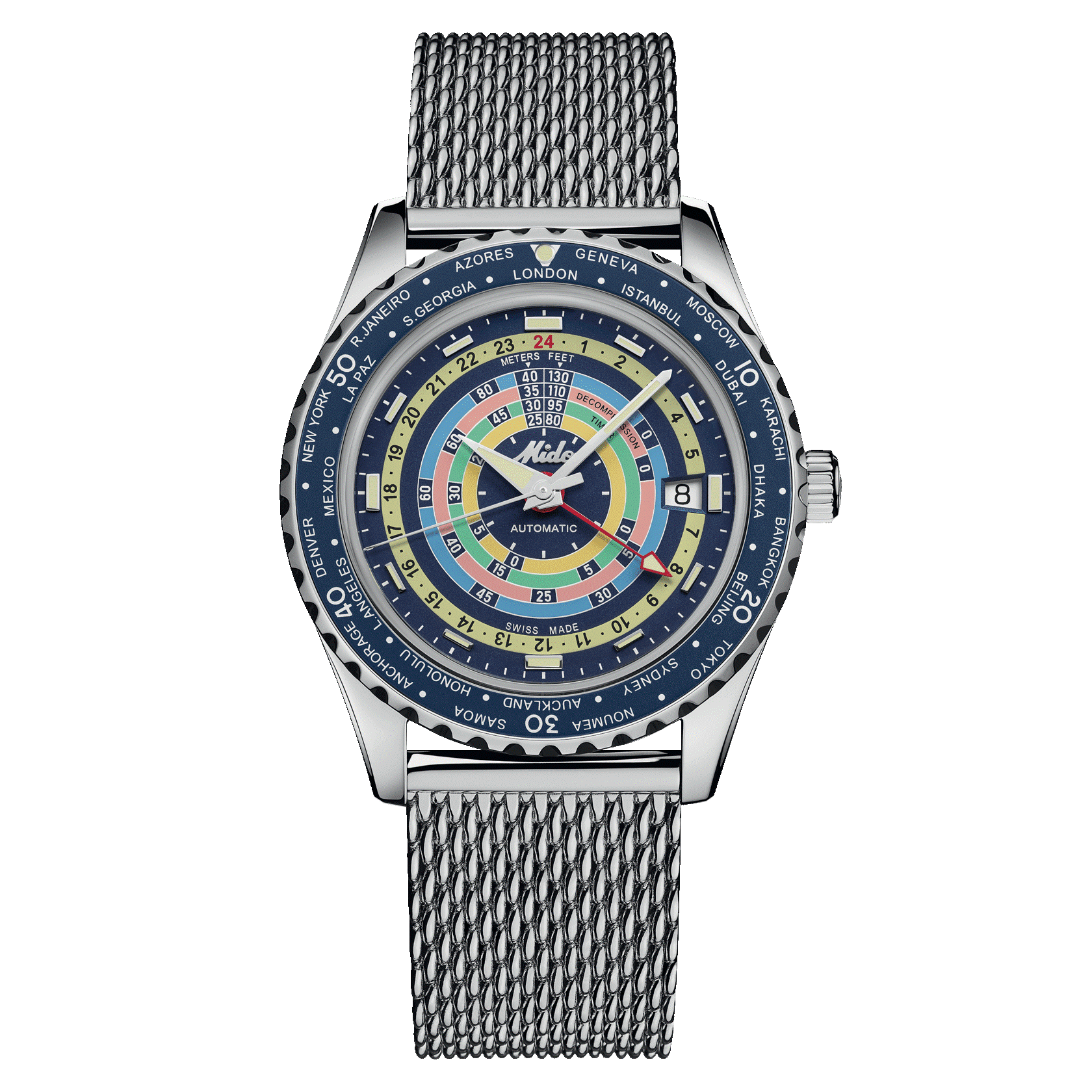 Mido M026.829.17.041.00 Ocean Star Decompression Worldtimer