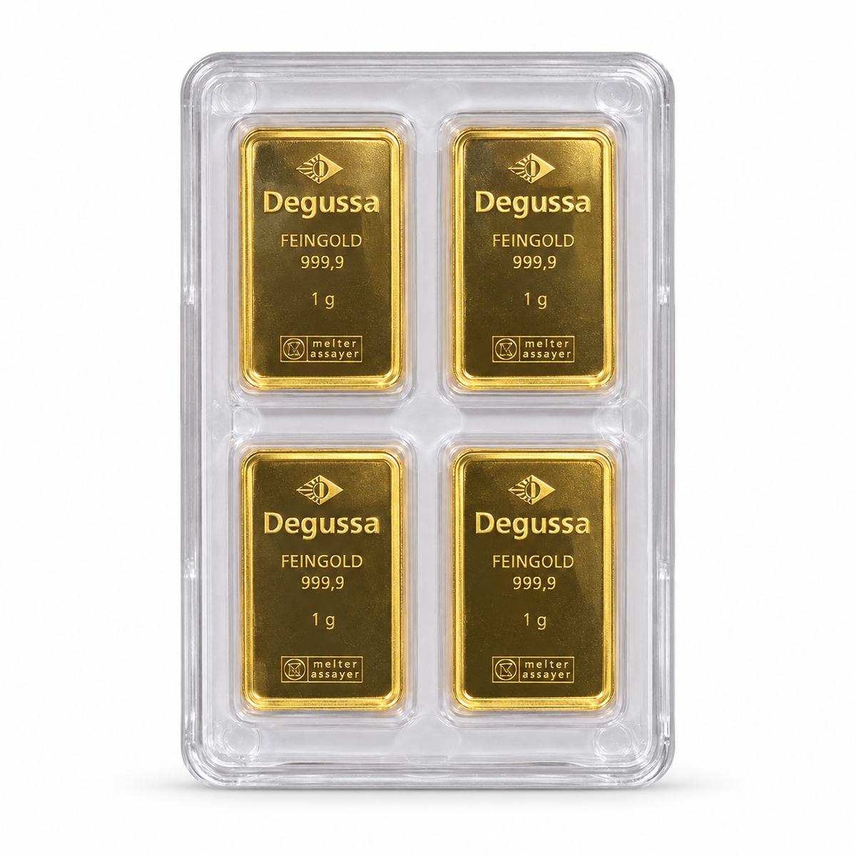 Degussa CombiCube Goldbarren 40 × 1 g – 40 g Feingold 999,9