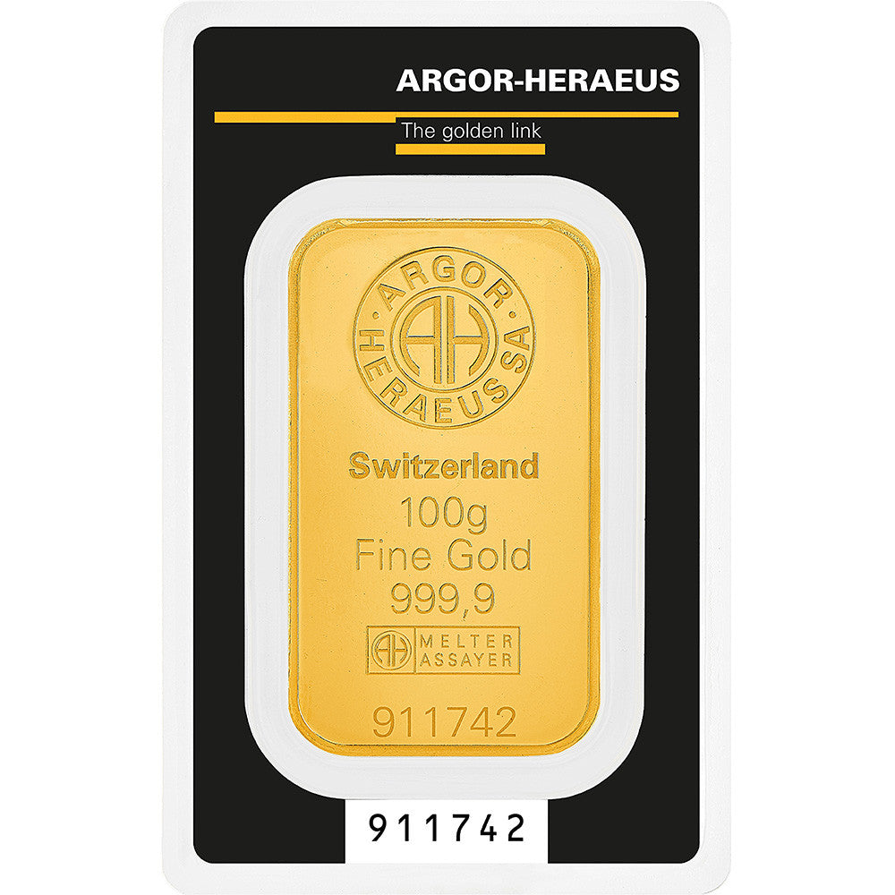 100 g Goldbarren 999,9 Feingold – Anlagegold v Commerzbank Nr. 057331