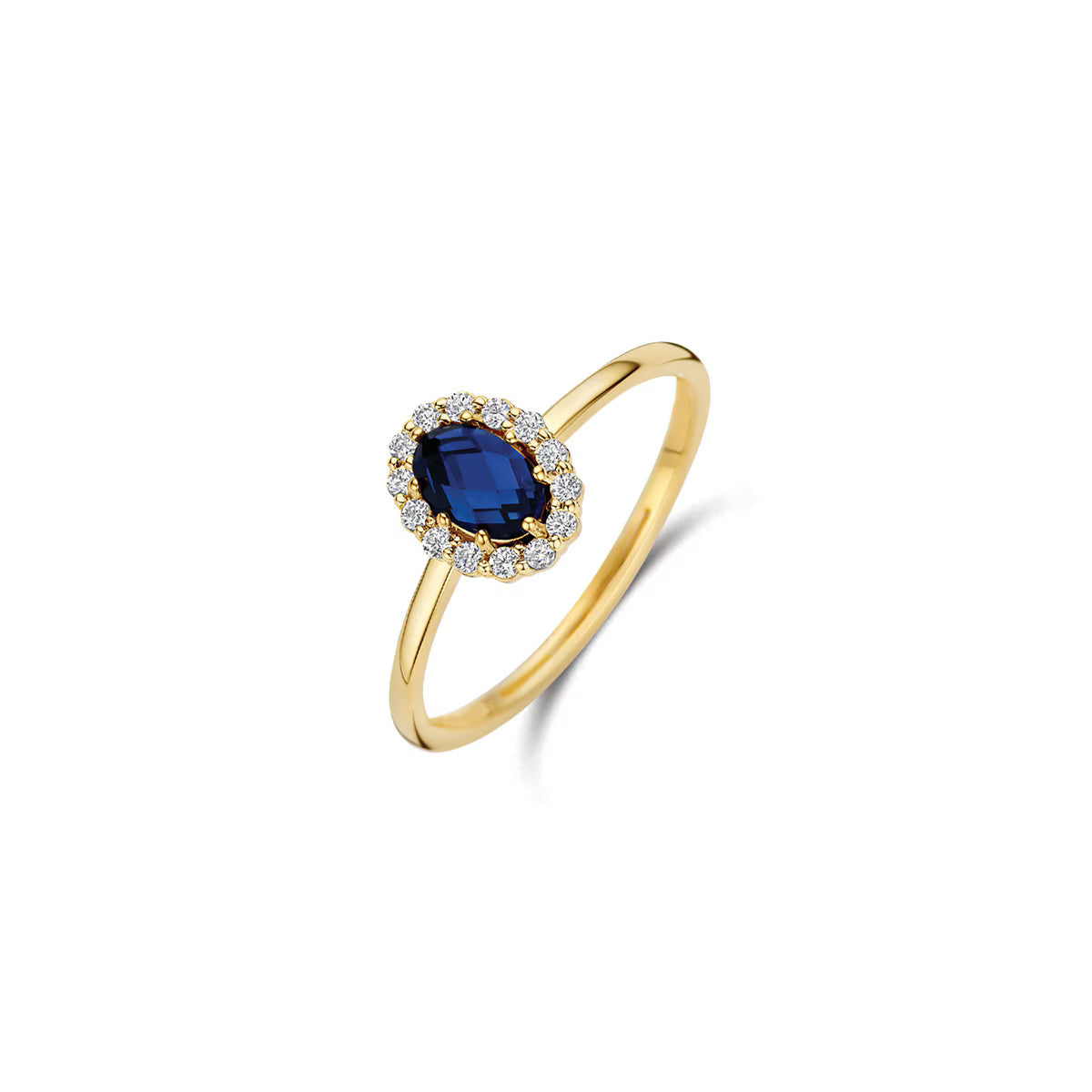 Jubiläumsangebot: AZURIA – Bicolor-Ring 585 Gold mit Lab Grown Diamanten, 0,63 ct
