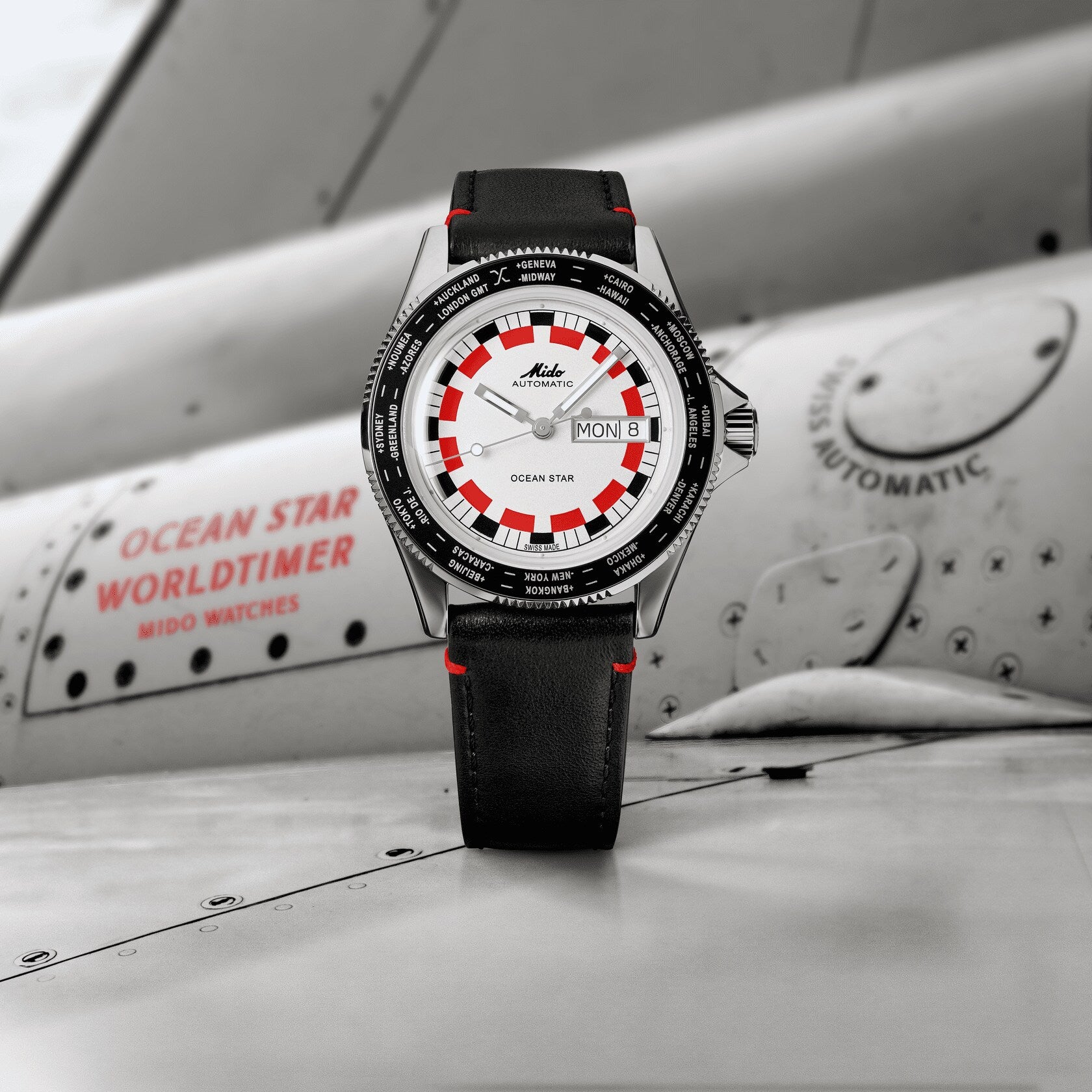 MIDO Ocean Star Worldtimer M026.830.16.030.00 - ∅ 40.5mm