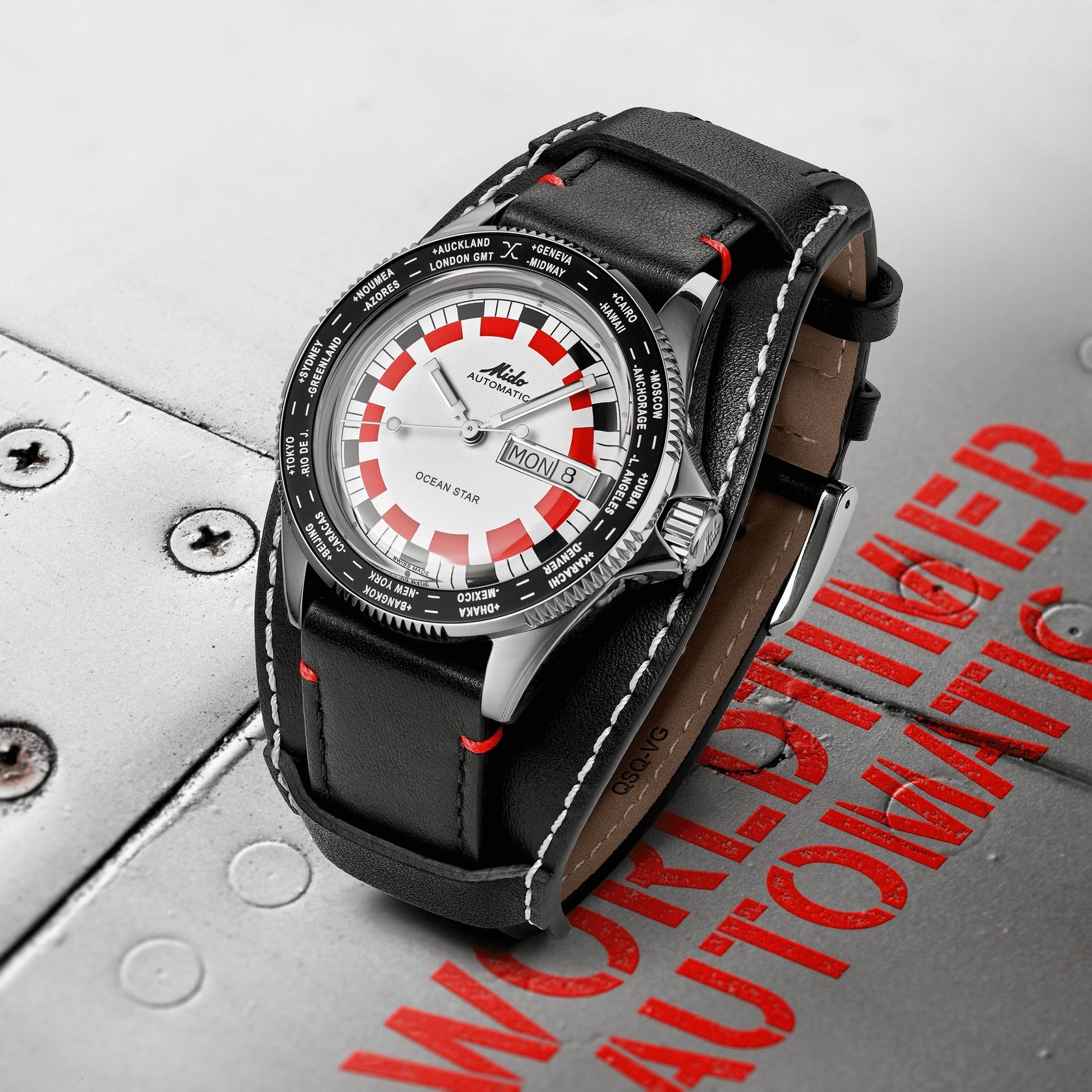 MIDO Ocean Star Worldtimer M026.830.16.030.00 - ∅ 40.5mm