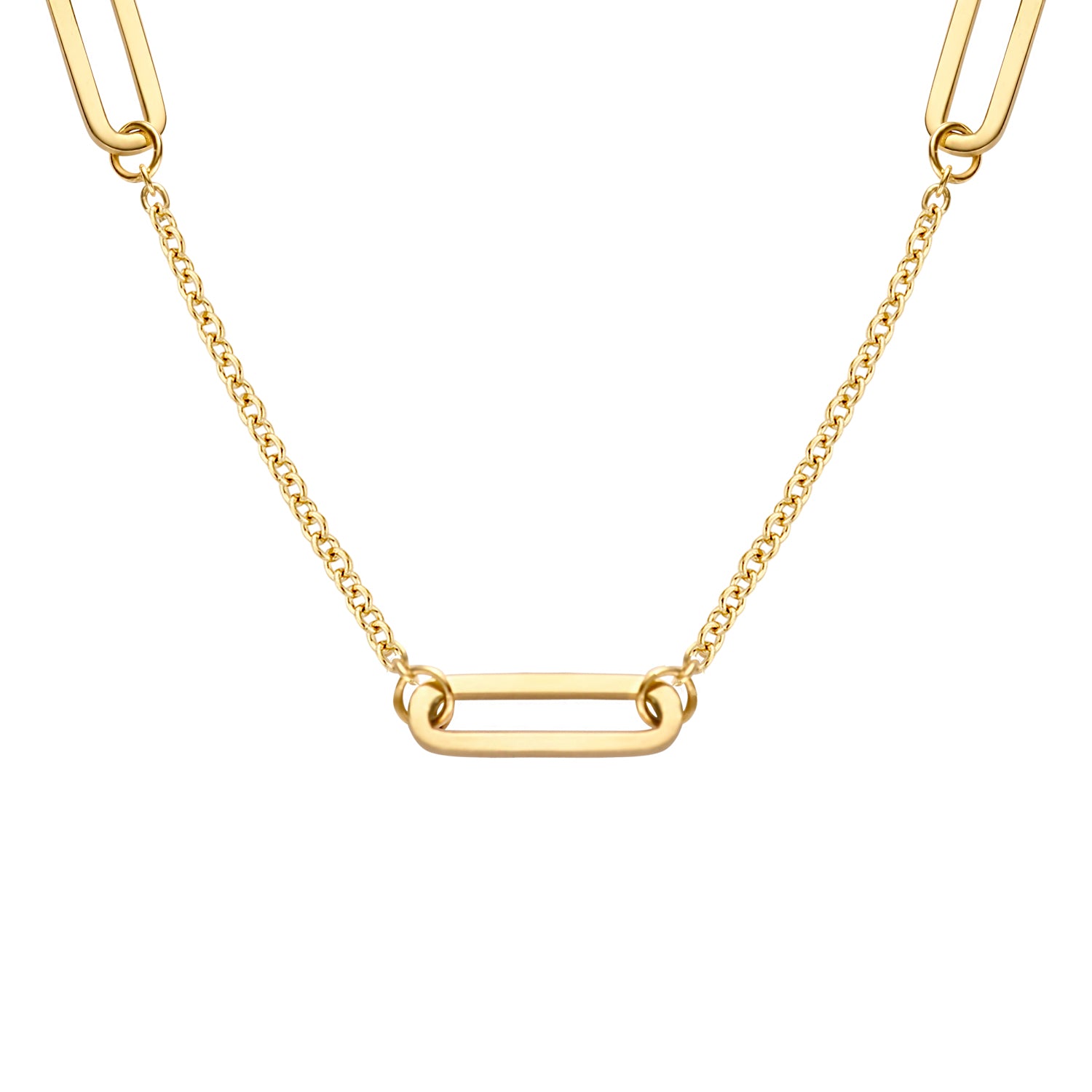 Collier Noa – Feine Linien in 585er Gelbgold