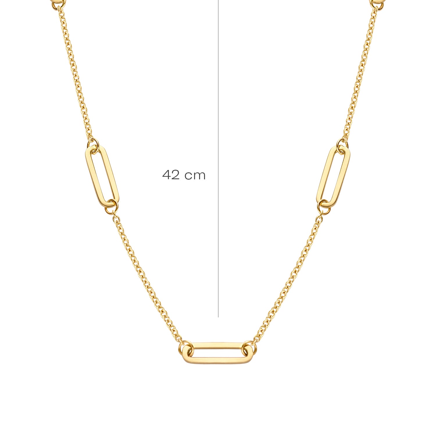 Collier Noa – Feine Linien in 585er Gelbgold