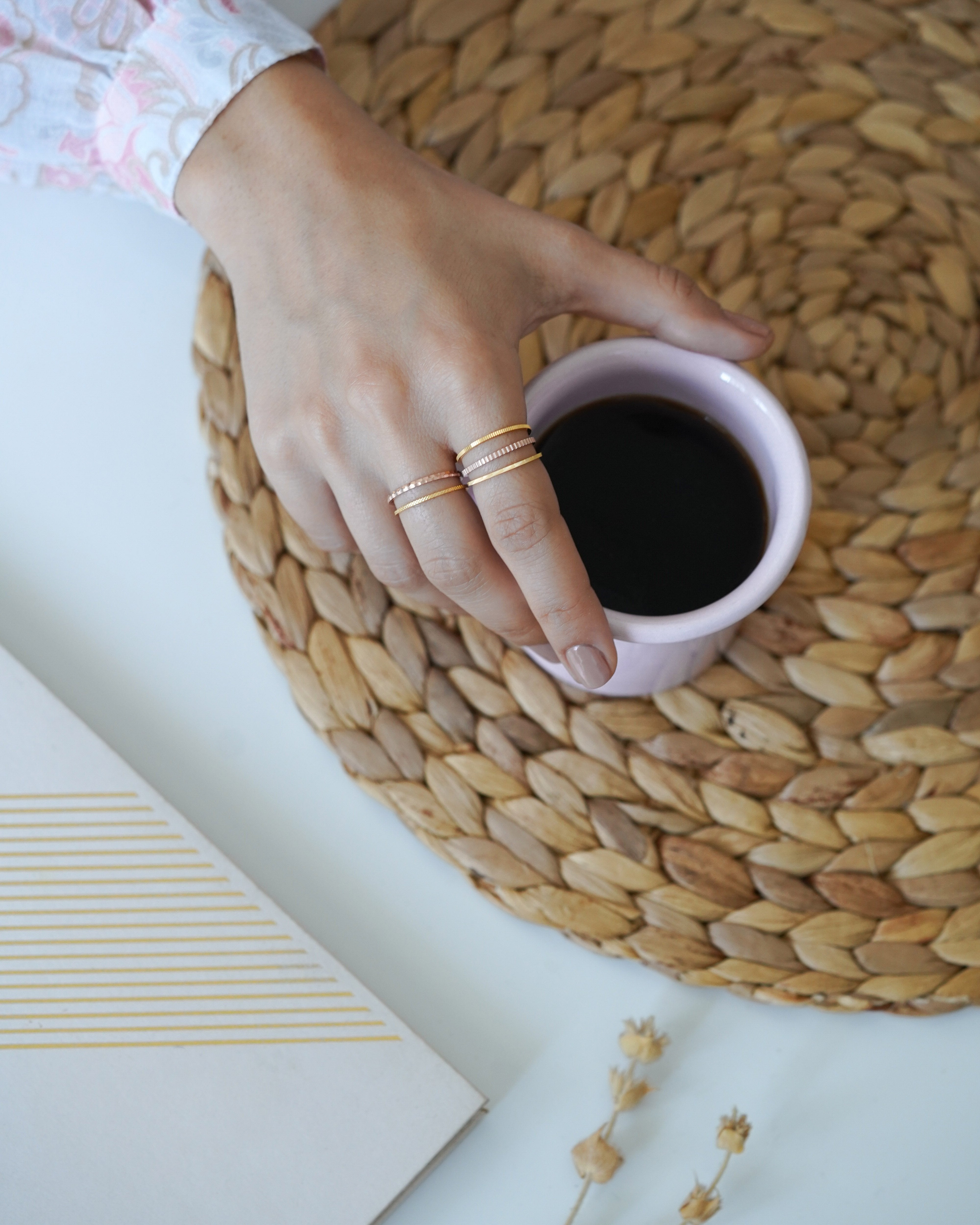 GIORO Charlotte 63 Vorsteckring -/ Stapelring in 585 Rosegold