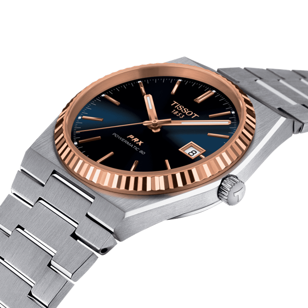 T931.407.41.041.00 Tissot PRX Powermatic 80 Stahl & 18K Goldlünette