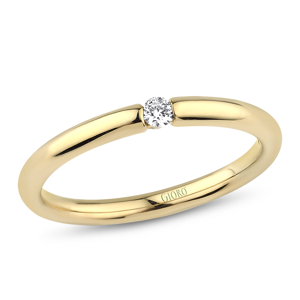 GIORO Antonella Damenring 585 Gold mit 0,06ct Brillant