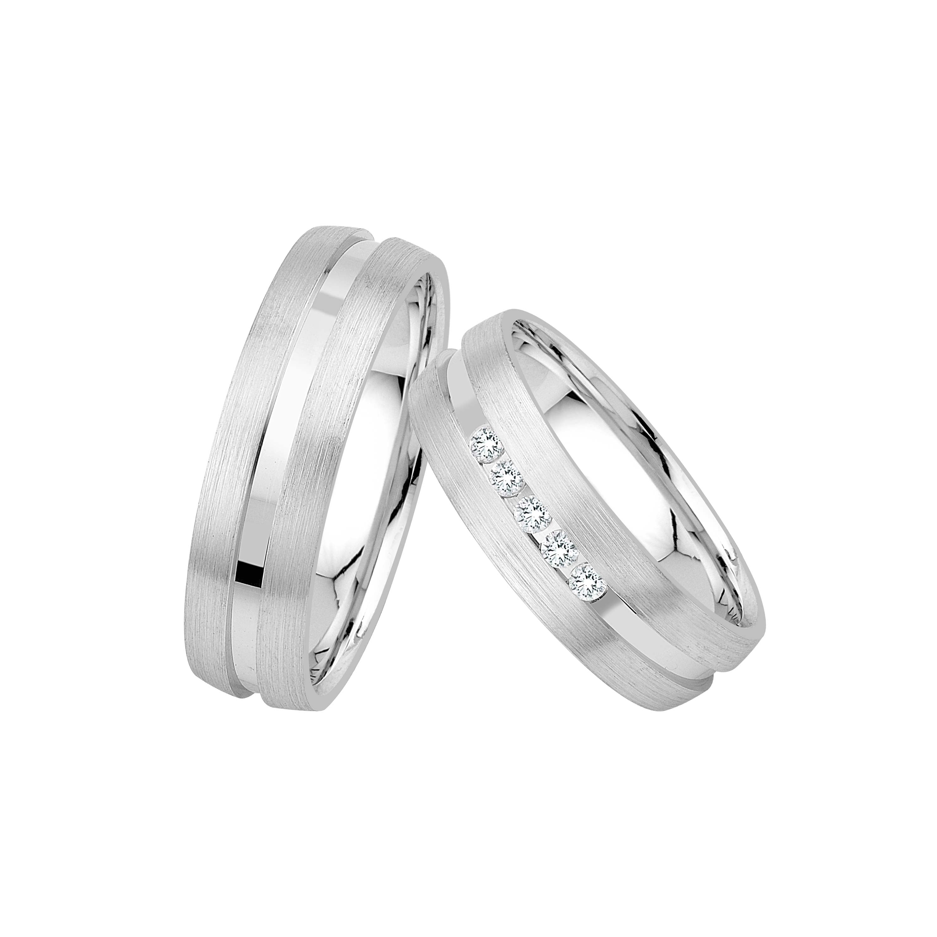 GIORO Partnerringe -/ Freundschaftsringe 925 Silber - Alice 51