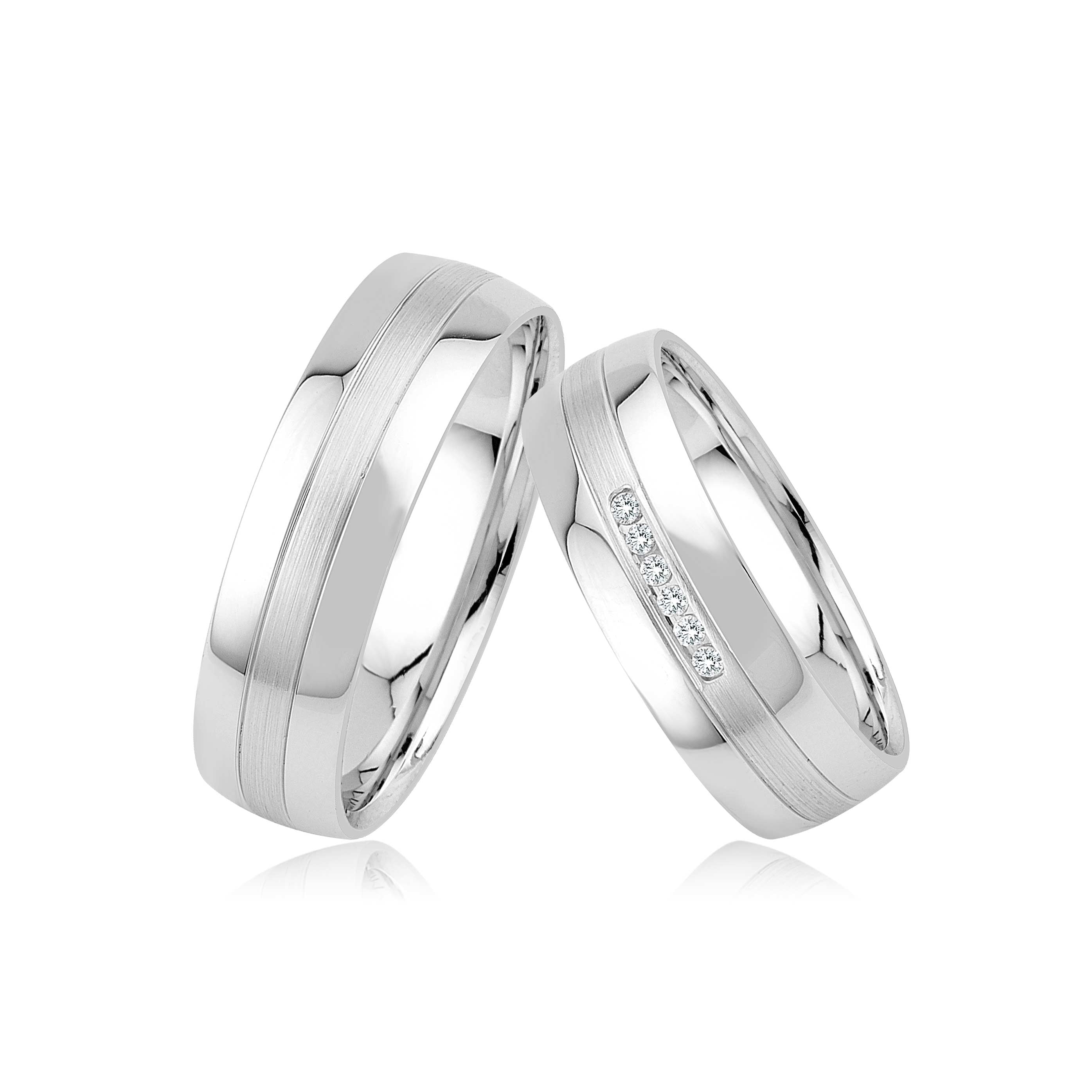 GIORO Partnerringe -/ Freundschaftsringe 925 Silber - Alice 15