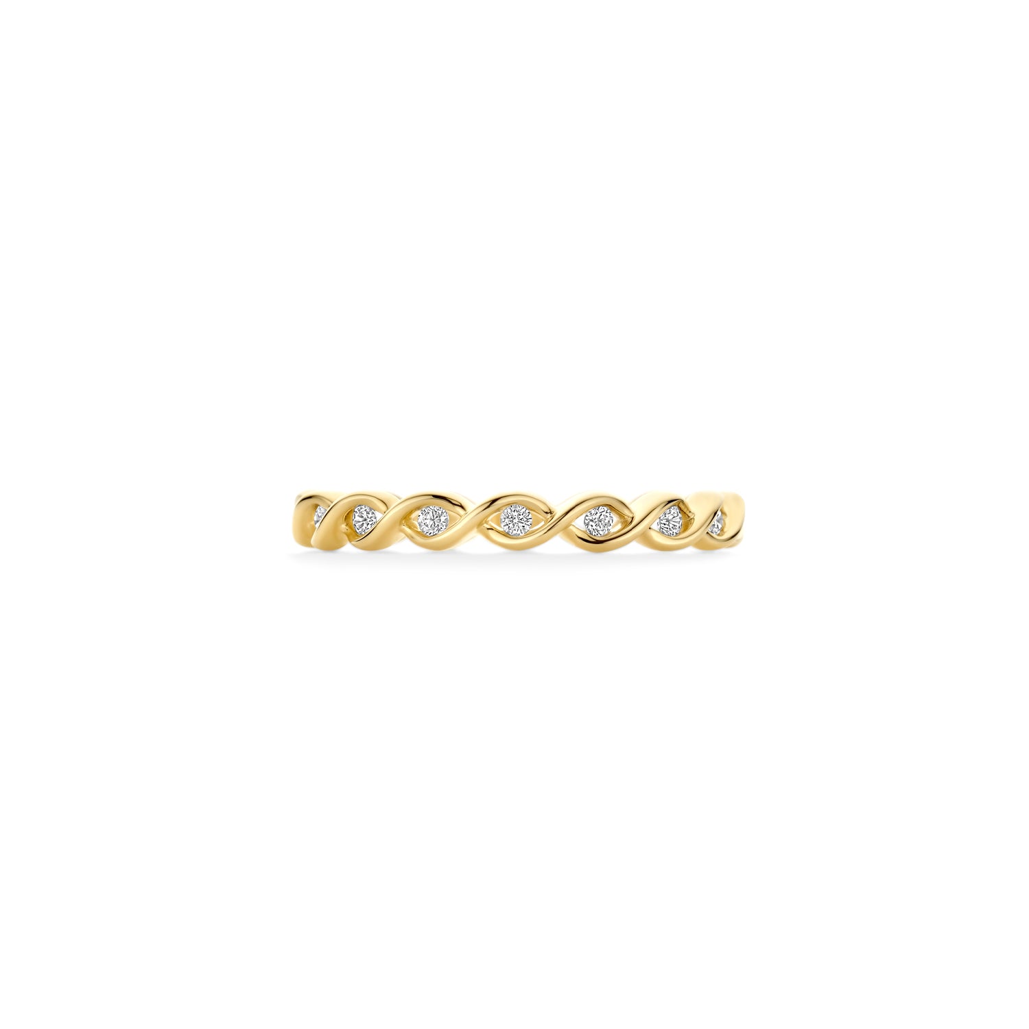 Treccia – Filigraner 585er Gelbgold Stapelring