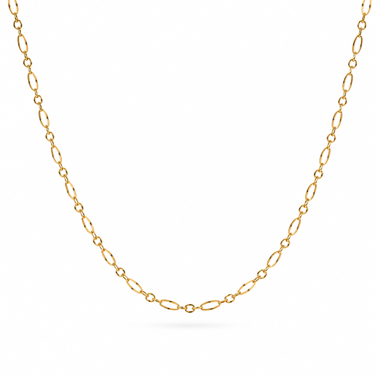 GIORO Vellina Designkette aus 585 Gelbgold 60 cm