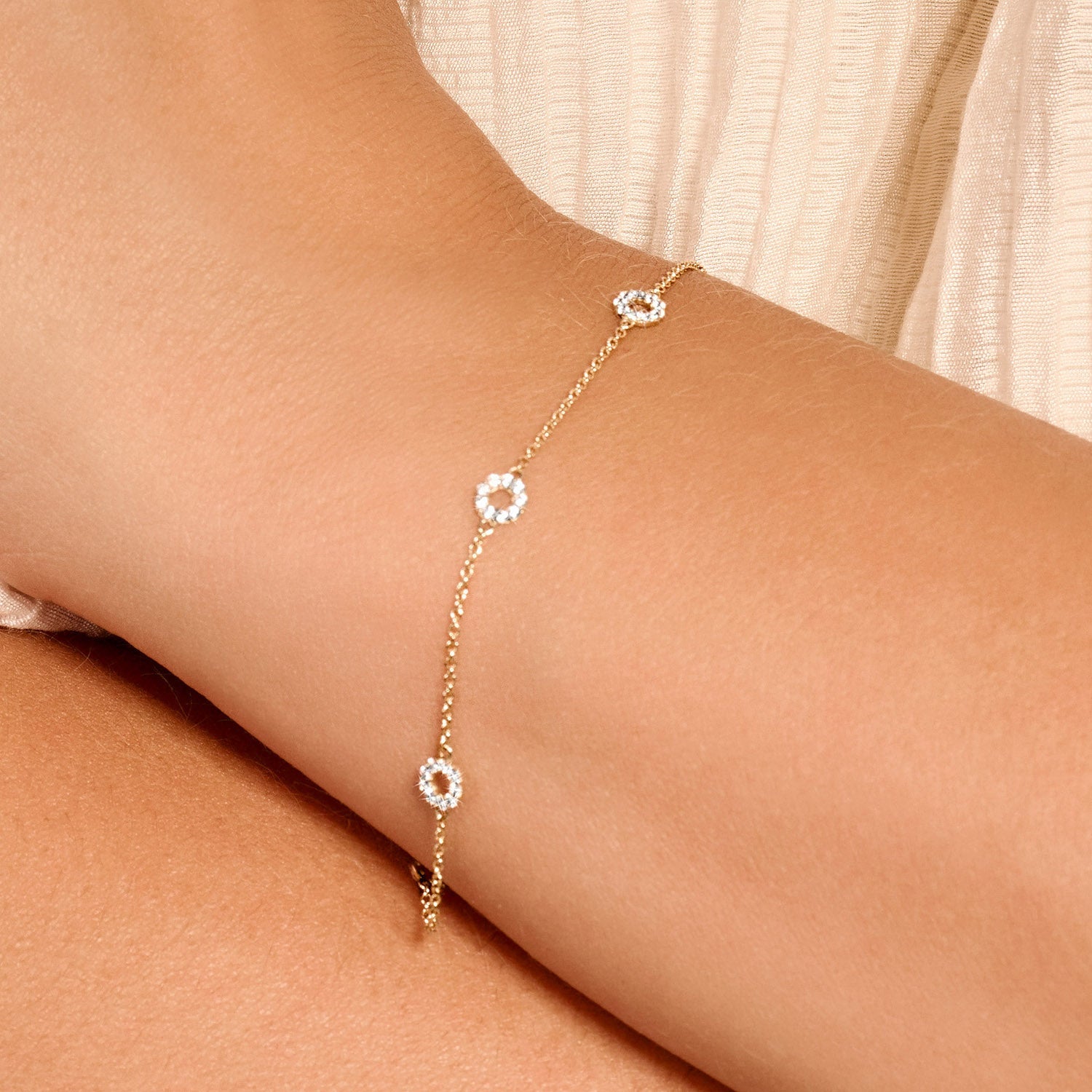 CALISTA – Armband aus 585 Gelbgold mit Zirkonia