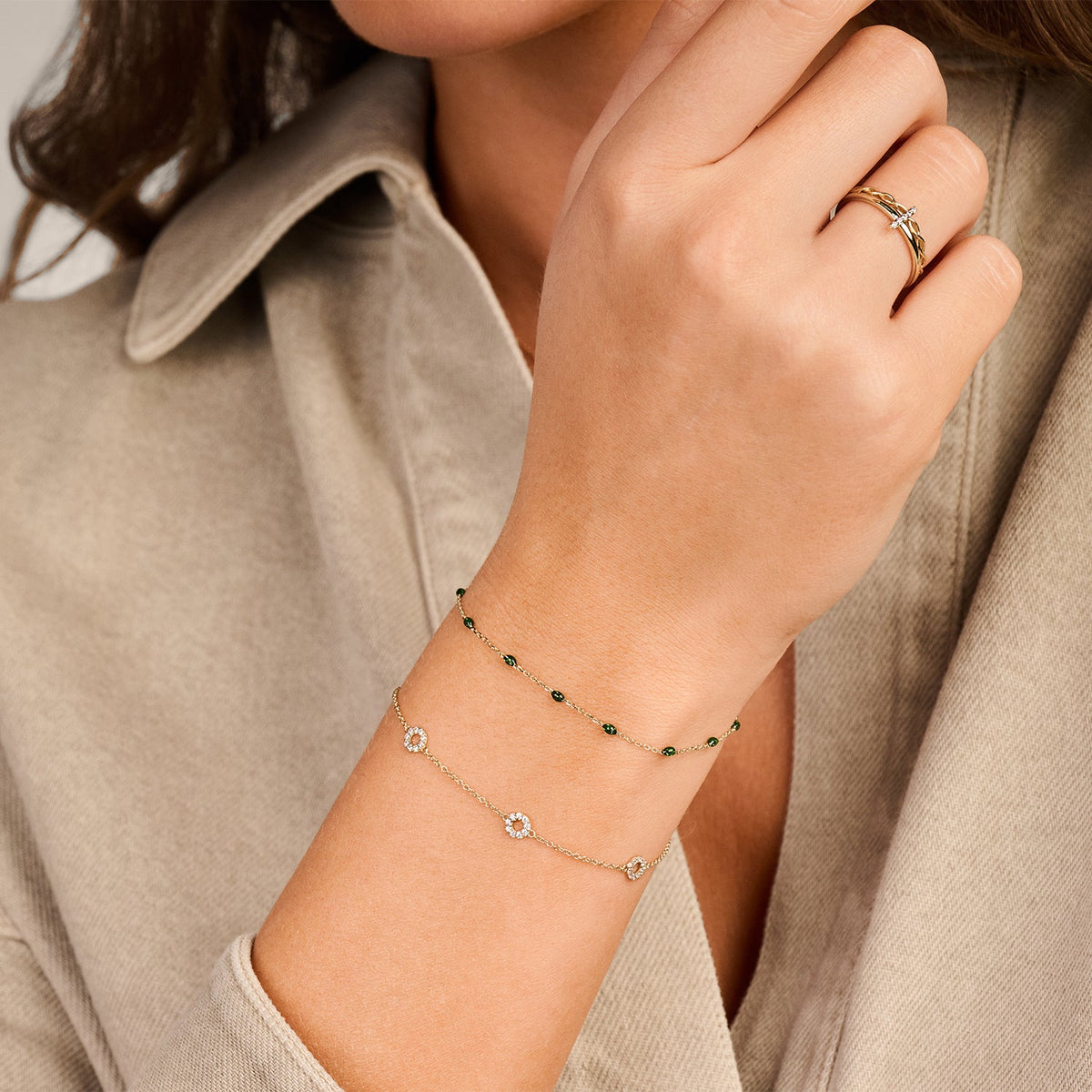 CALISTA – Armband aus 585 Gelbgold mit Zirkonia