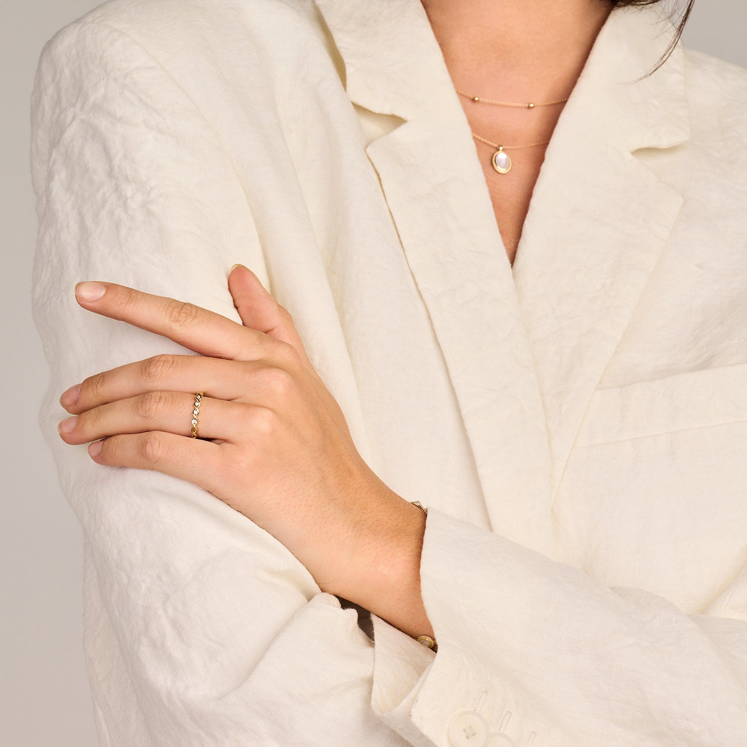 Treccia – Filigraner 585er Gelbgold Stapelring