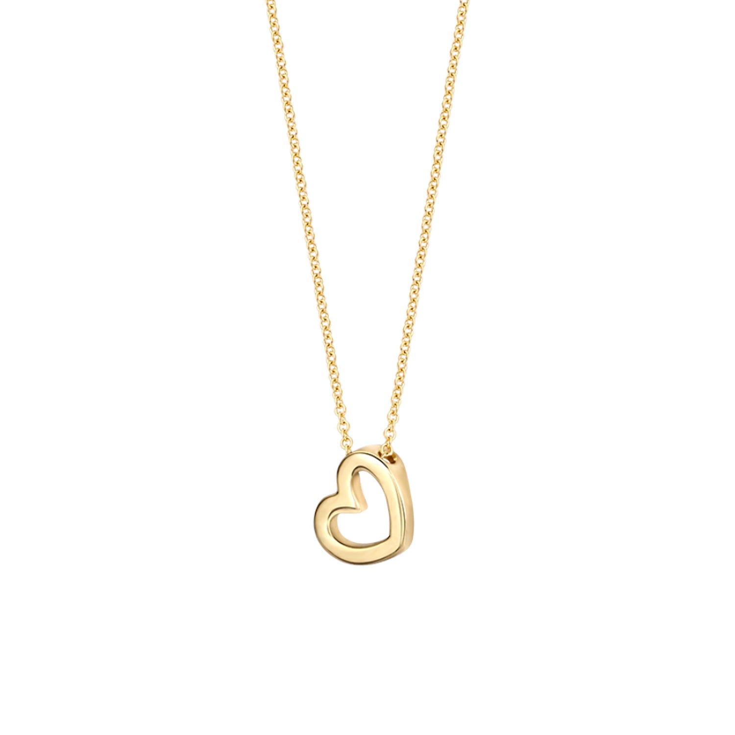 Collier „Meliora“ aus 585er Gelbgold mit Herz-Anhänger