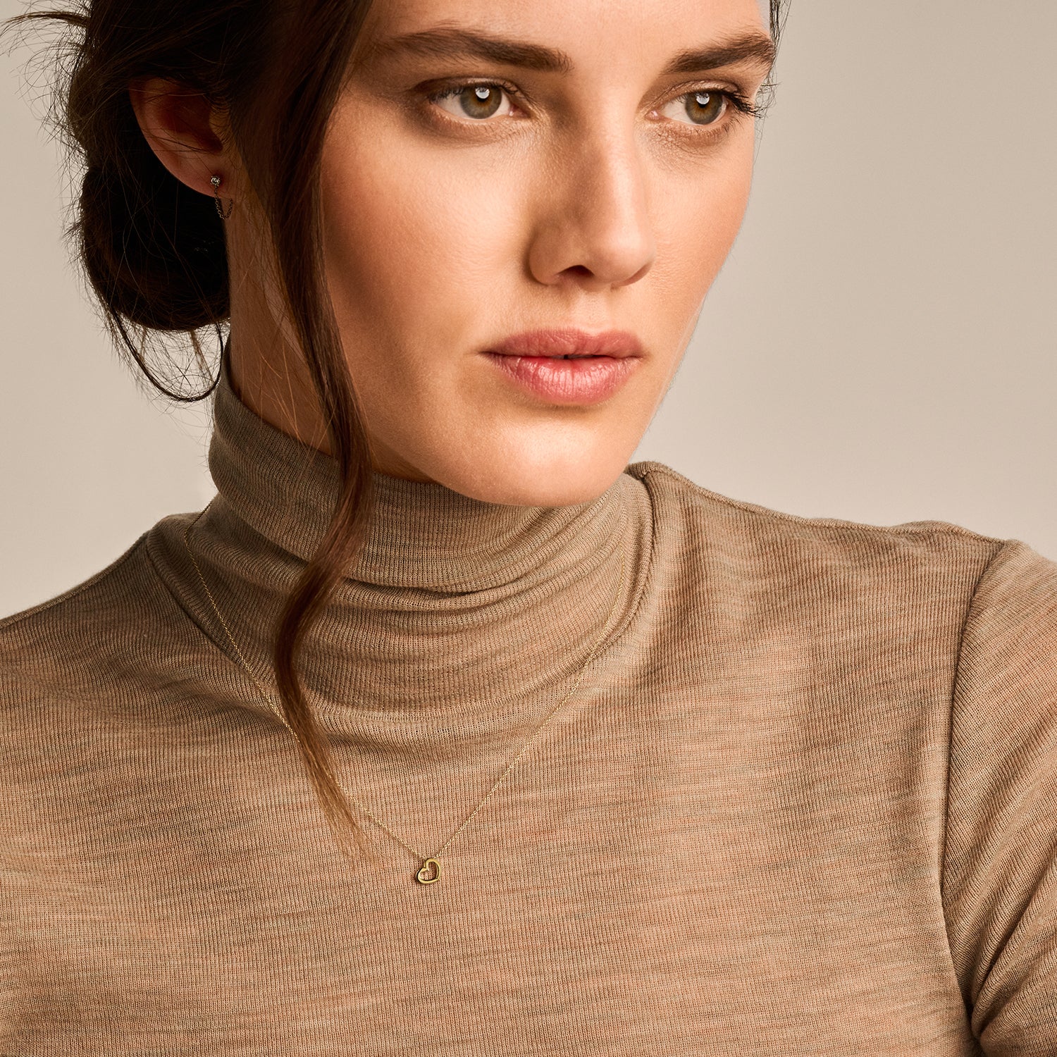 Collier „Meliora“ aus 585er Gelbgold mit Herz-Anhänger