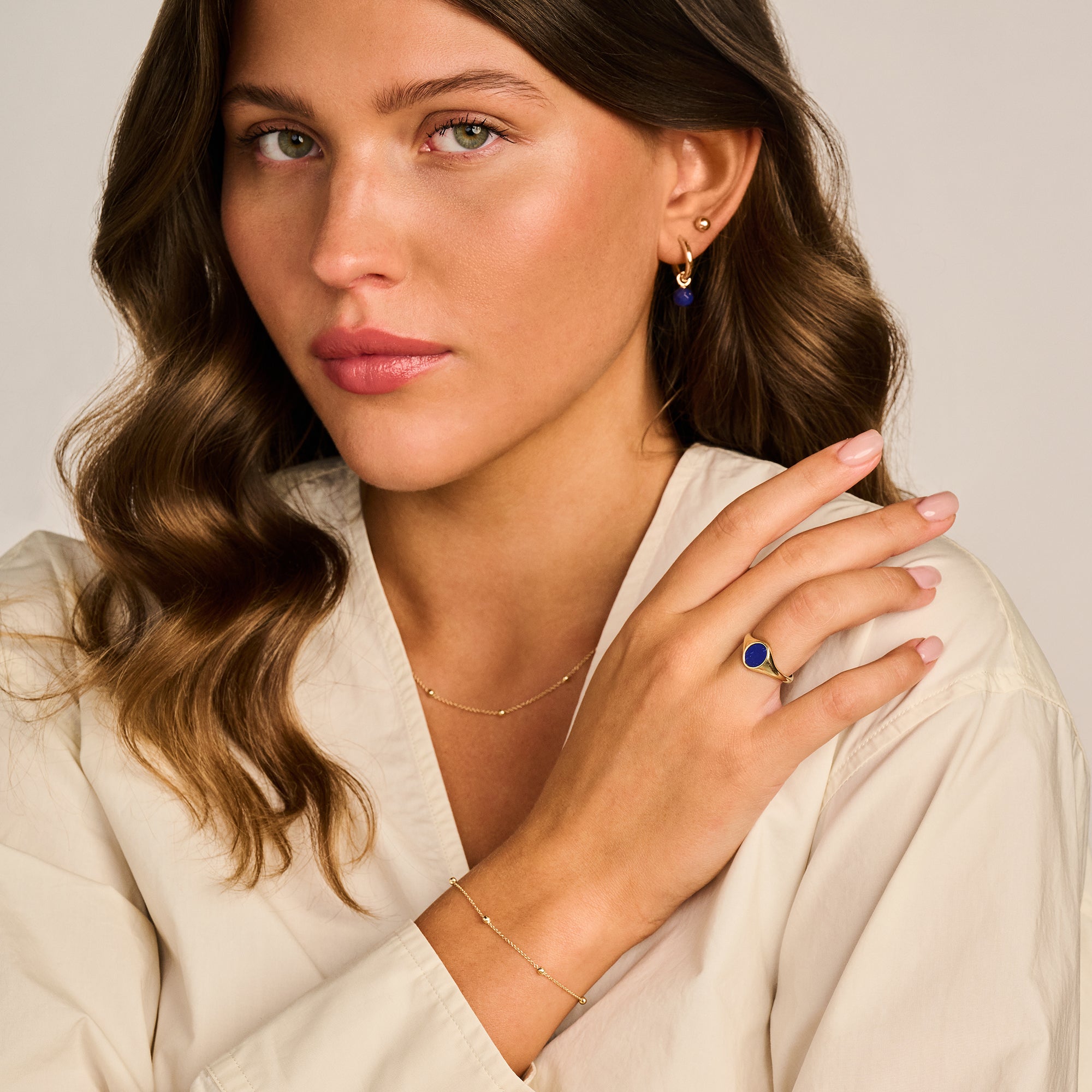 Elegantes Collier „Auraya“ aus 585er Gelbgold
