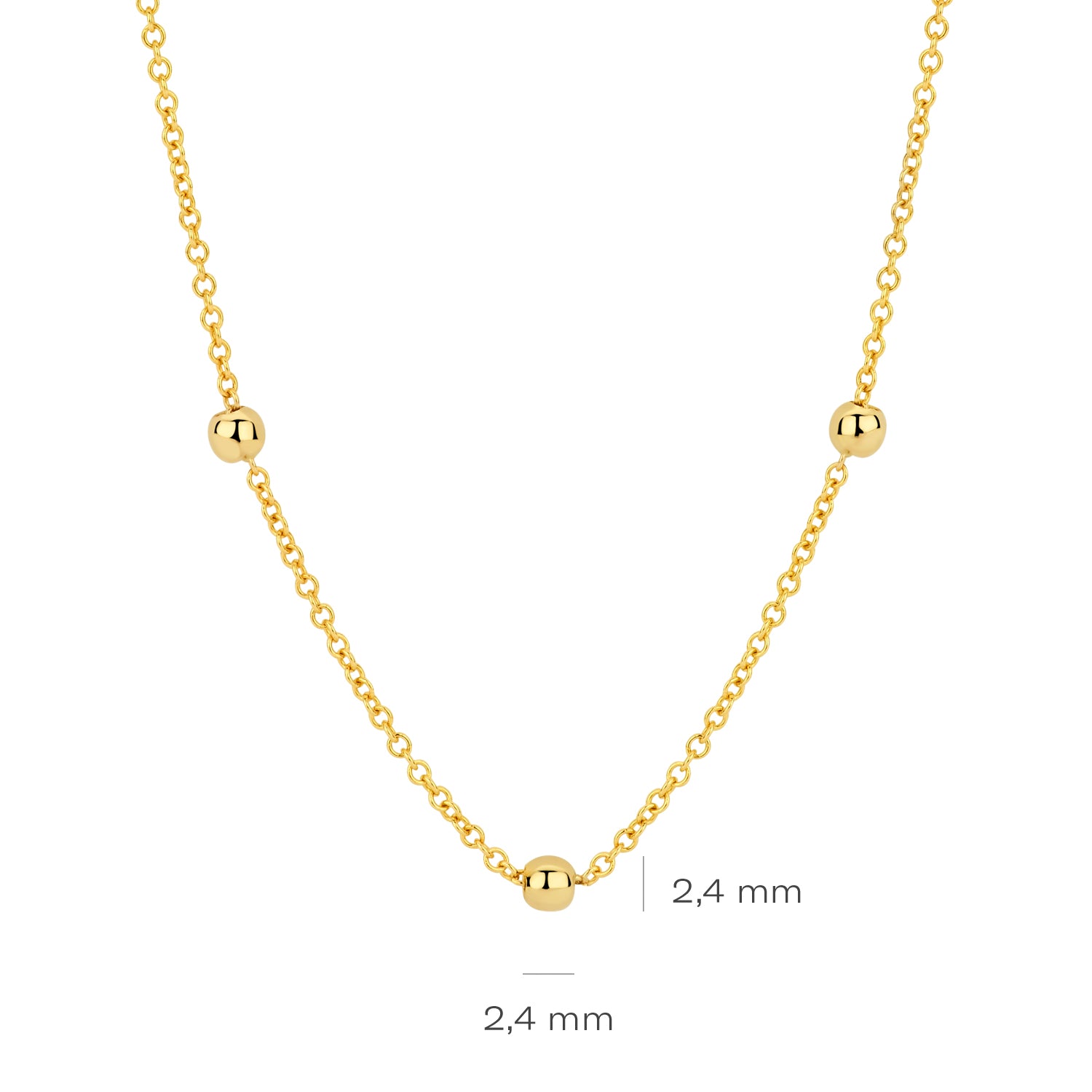 Elegantes Collier „Auraya“ aus 585er Gelbgold