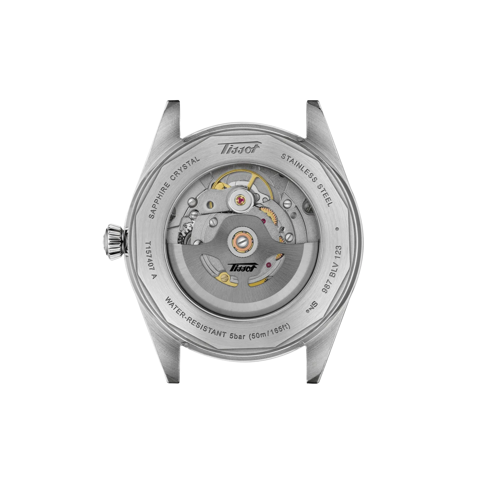 Tissot Visodate 39 mm Silber Leder Braun – Ref. T1574071603100