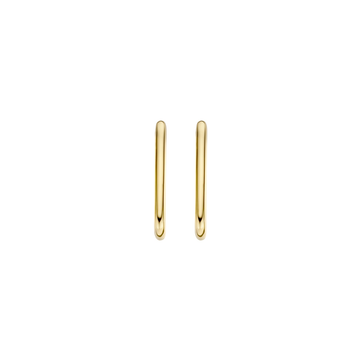 GIORO Linea – Rechteckige Creolen aus 585 Gelbgold