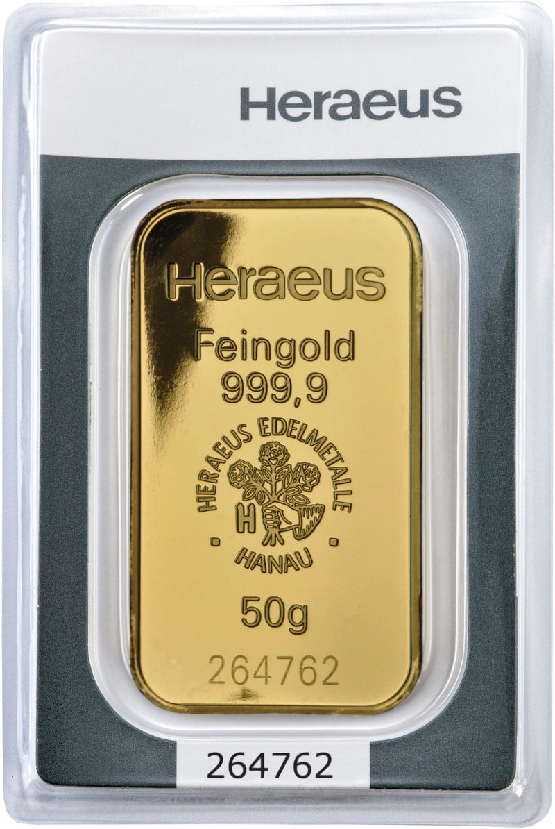 50 g Goldbarren 999,9 Feingold – Anlagegold