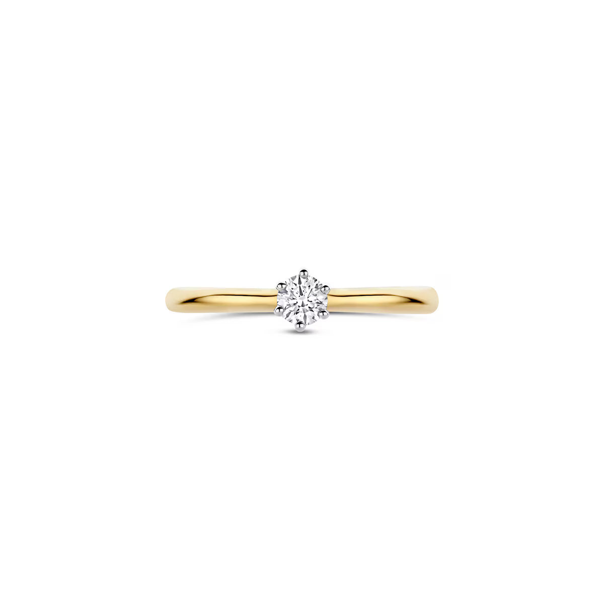 GIORO Lumina – 585 Gold Damenring & Verlobungsring mit Labordiamant