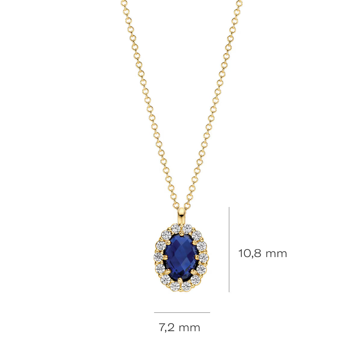 Jubiläumsangebot: AZURIA – Collier 585 Gelbgold mit Lab Grown Diamanten, 0,63 ct