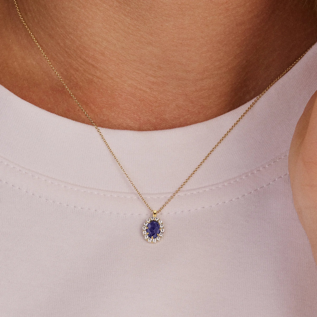 Jubiläumsangebot: AZURIA – Collier 585 Gelbgold mit Lab Grown Diamanten, 0,63 ct
