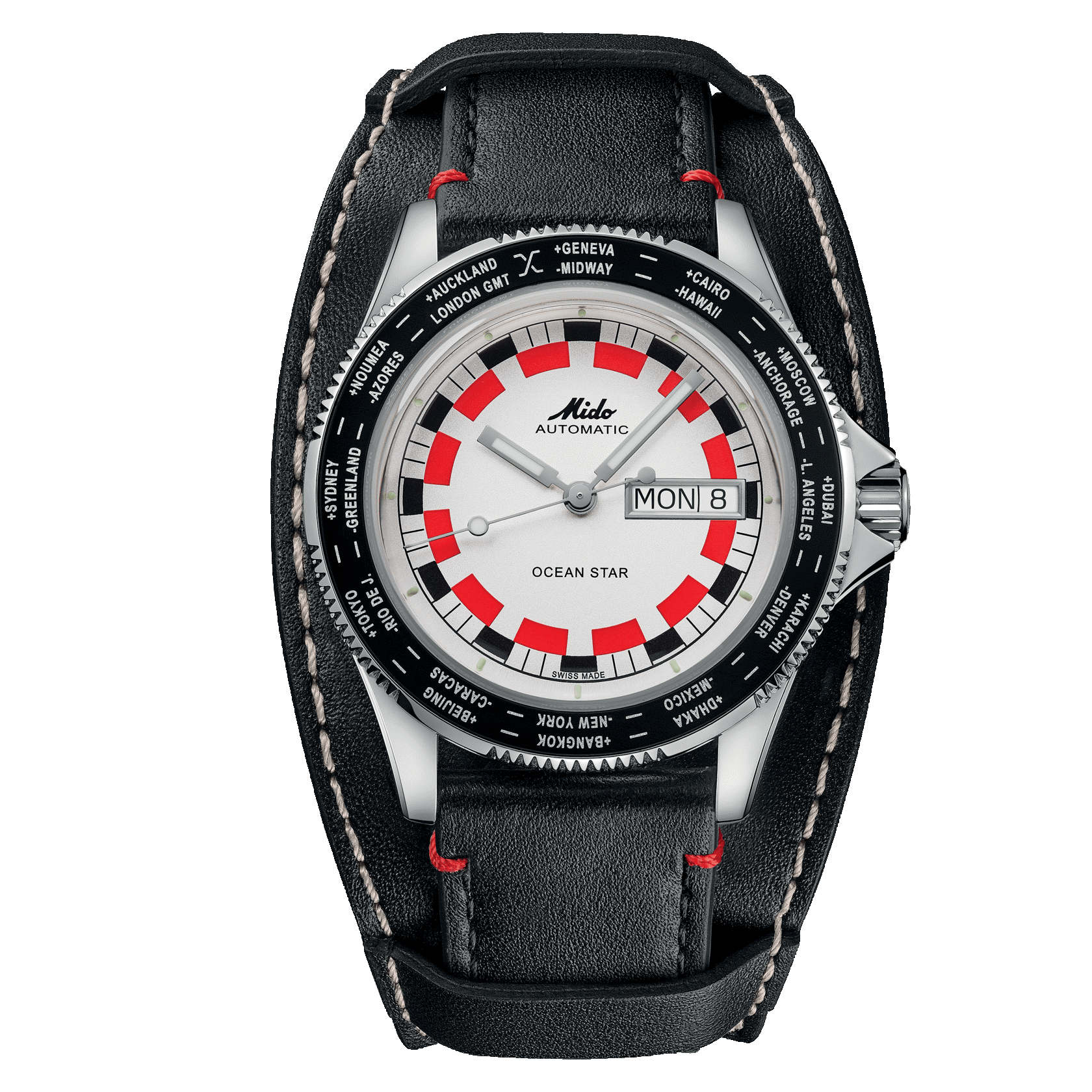 MIDO Ocean Star Worldtimer  M026.830.16.030.00 - ∅ 40.5mm