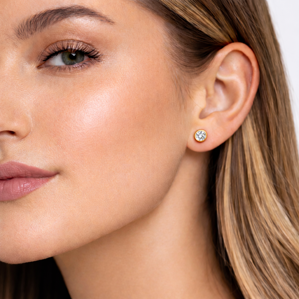 Vera Brillant Ohrstecker 0,64 ct – 585 Gelbgold