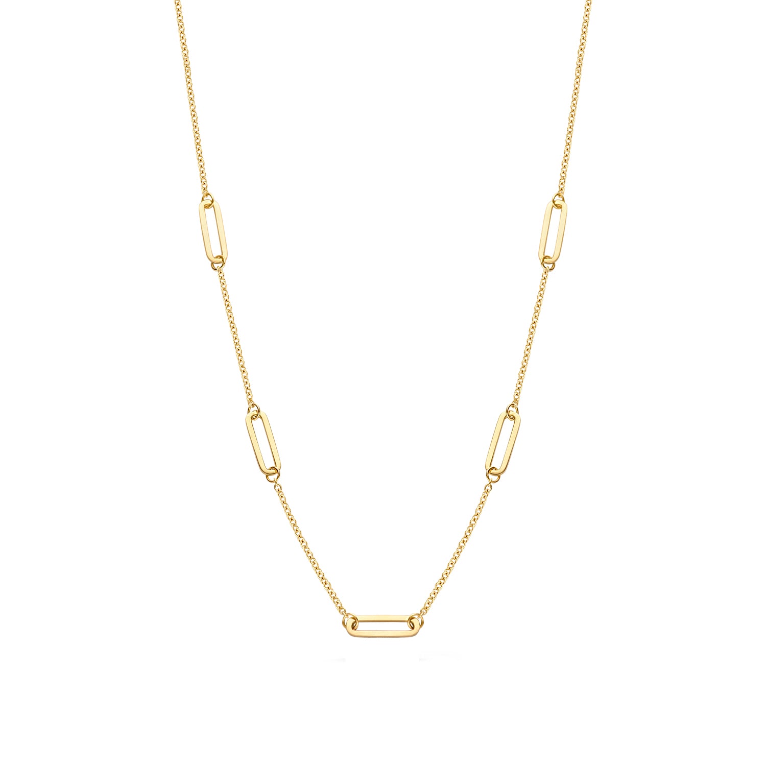 GIORO Collier Noa aus 585er Gelbgold – feines Gliederdesign