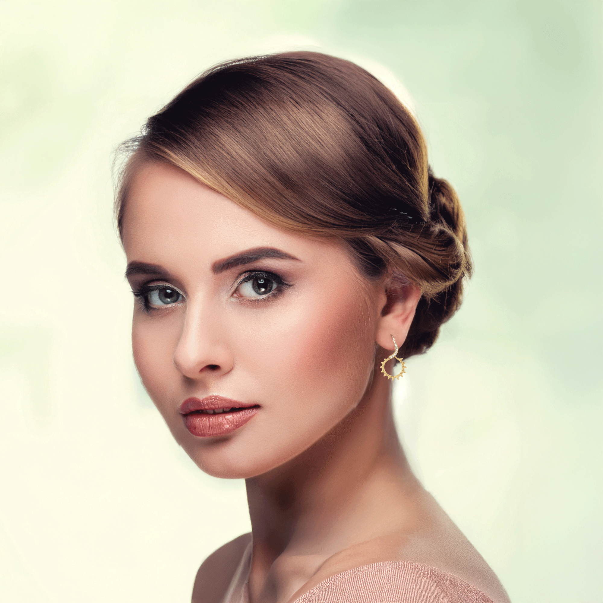 Luzia: Exquisite 585er Gelbgold-Ohrstecker – Sunshine Collection