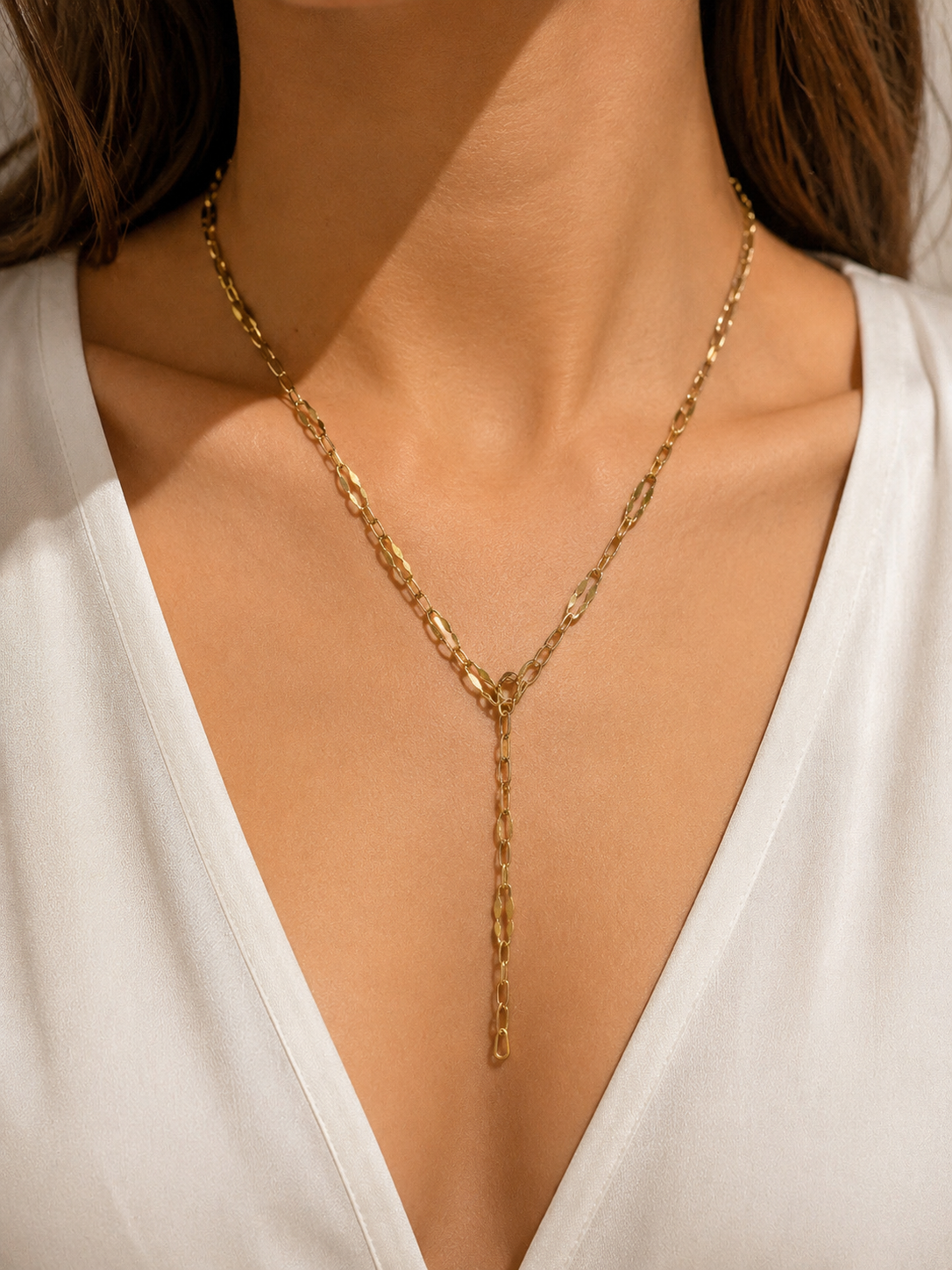 Novella – Halskette aus 585 Gelbgold, 50 cm