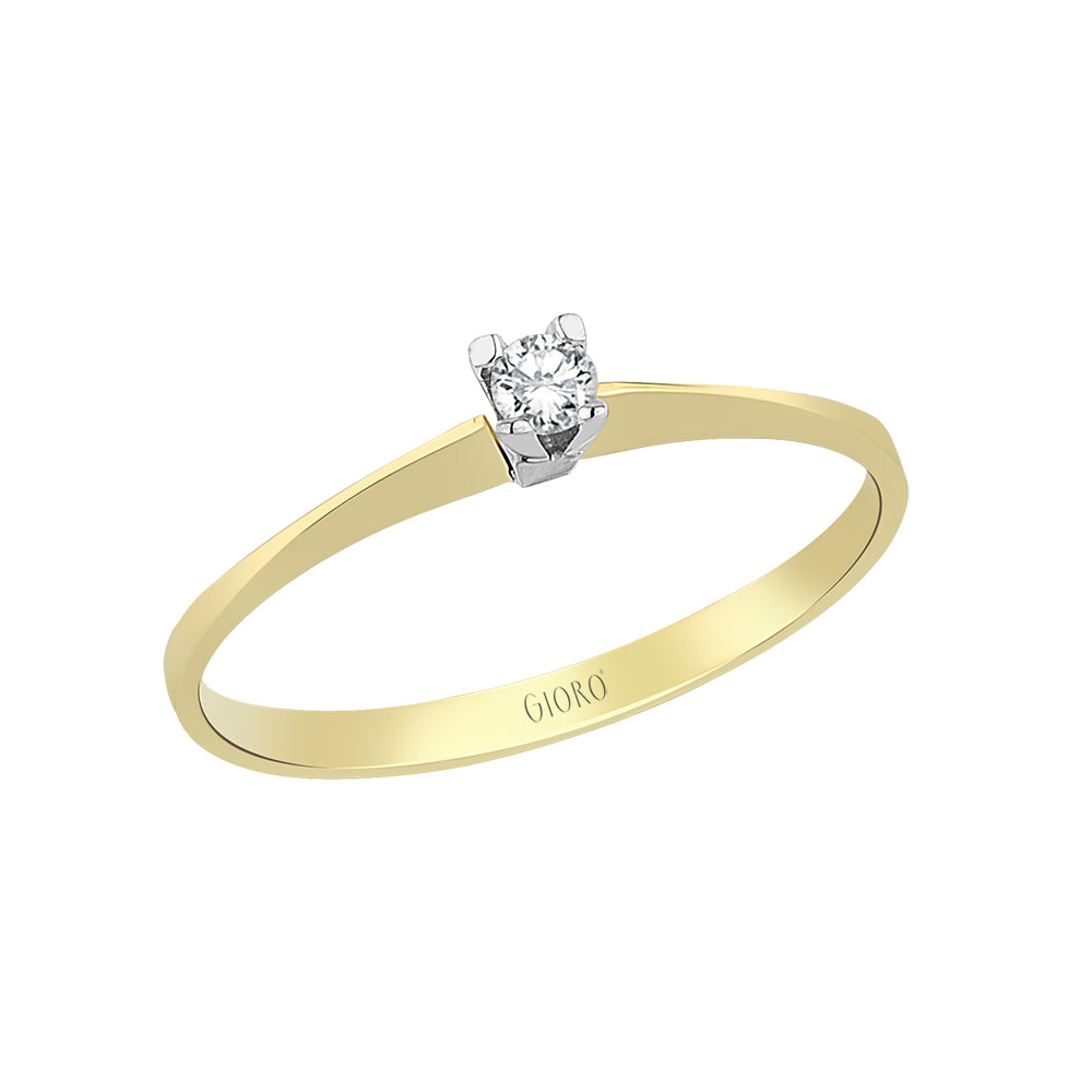 GIORO Lia Verlobungsring 585 Gold mit 0,05ct Brillant