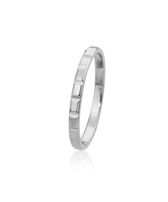 GIORO Charlotte 74 stacking ring / stacking ring in 585 white gold